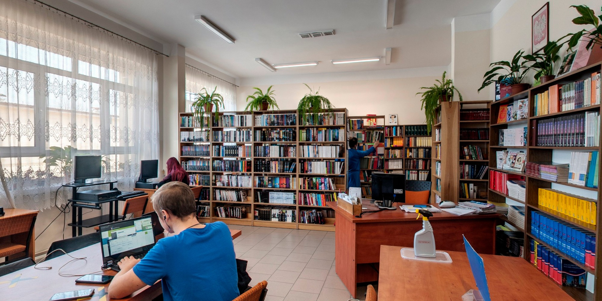 Technikum Nr 1 W Chojnicach Czytelnia - Technikum nr 1 w Chojnicach | Prezentacja panoramiczna